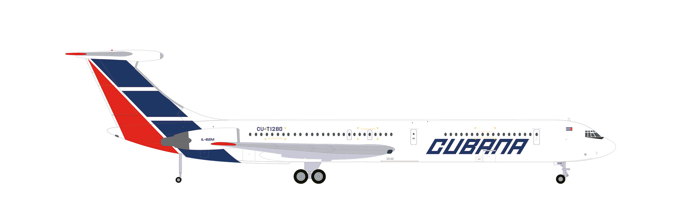 573405 Ilyushin IL-62M Cubana de Aviacion