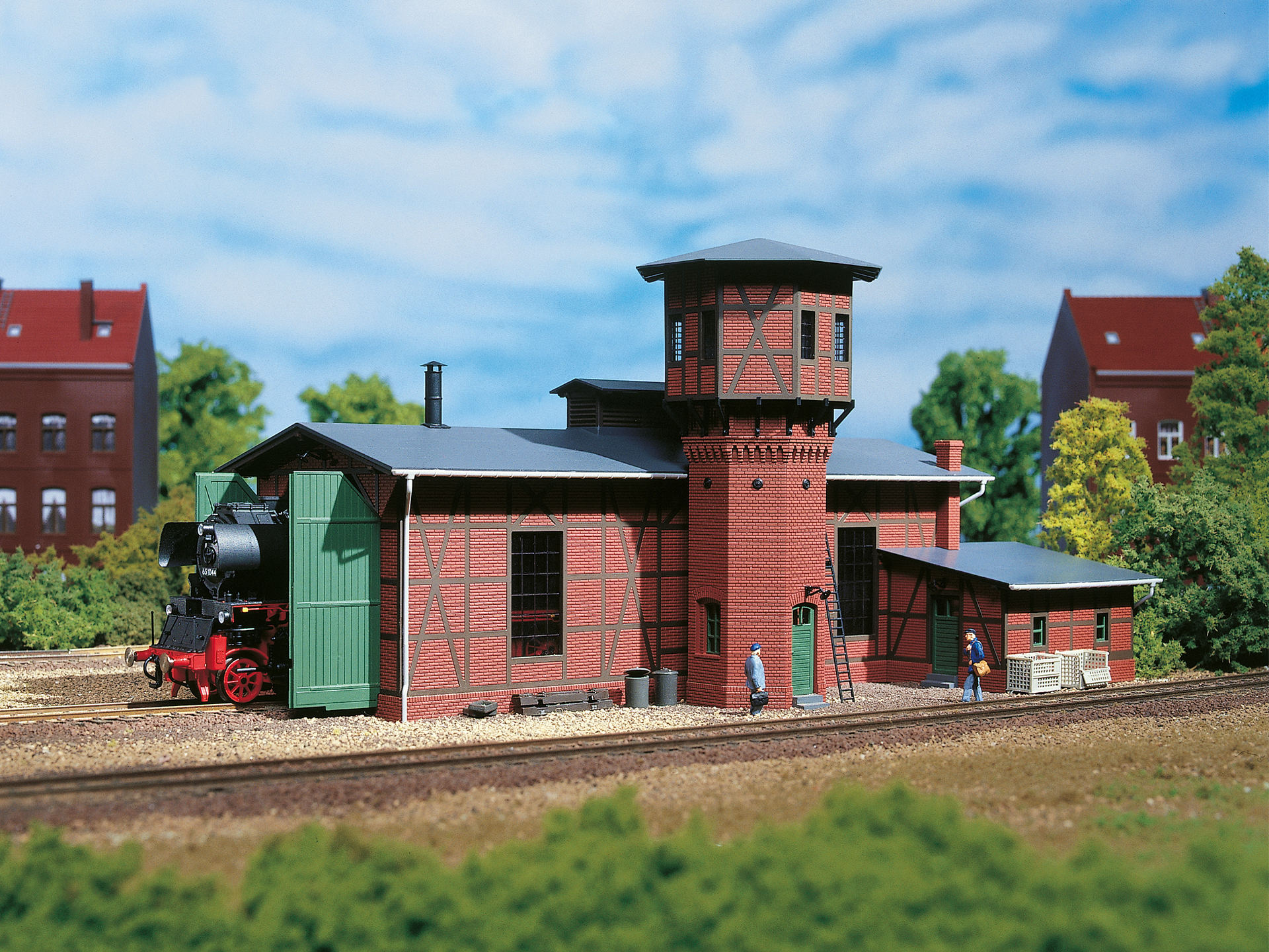 11400 Lokschuppen mit Wasserturm