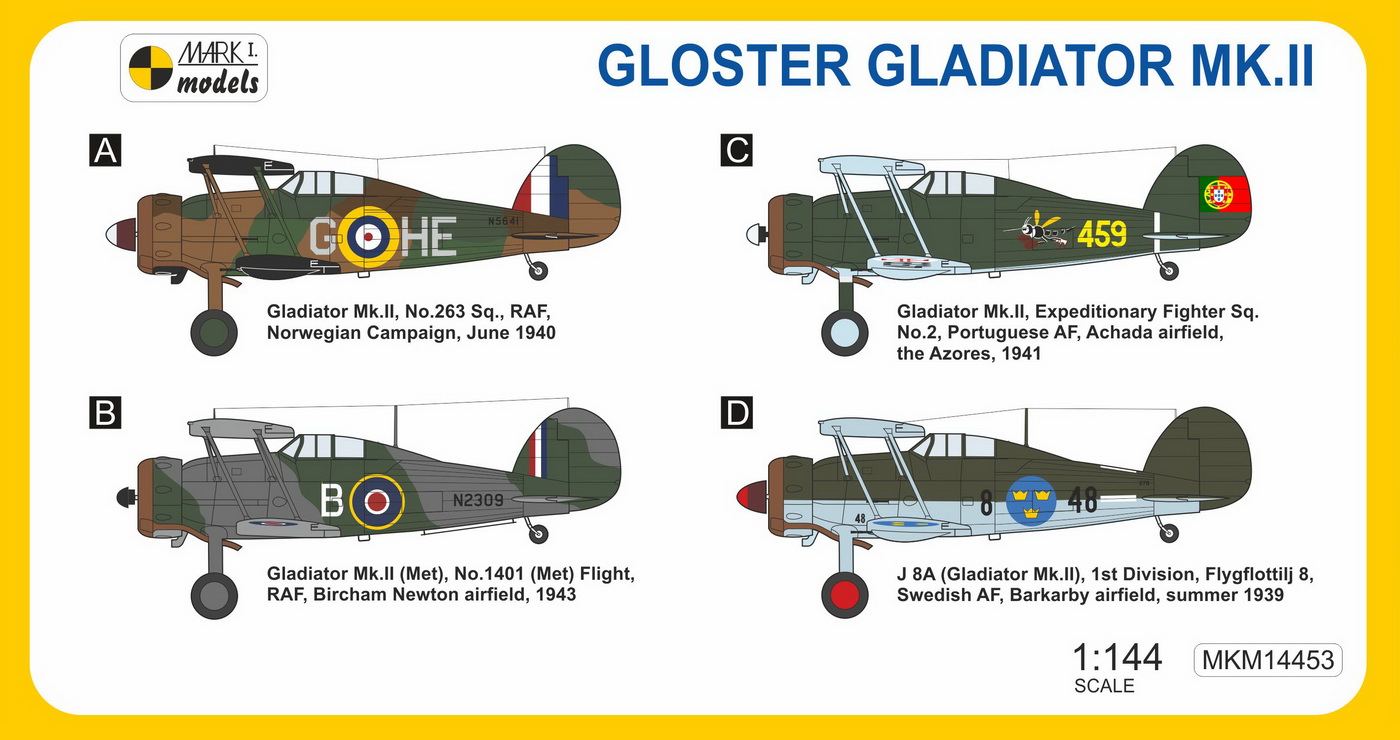 Mark 1 MKM144053 Gloster Gladiator Mk.II