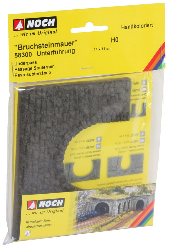 58300 Bruchsteinmauer Unterführung