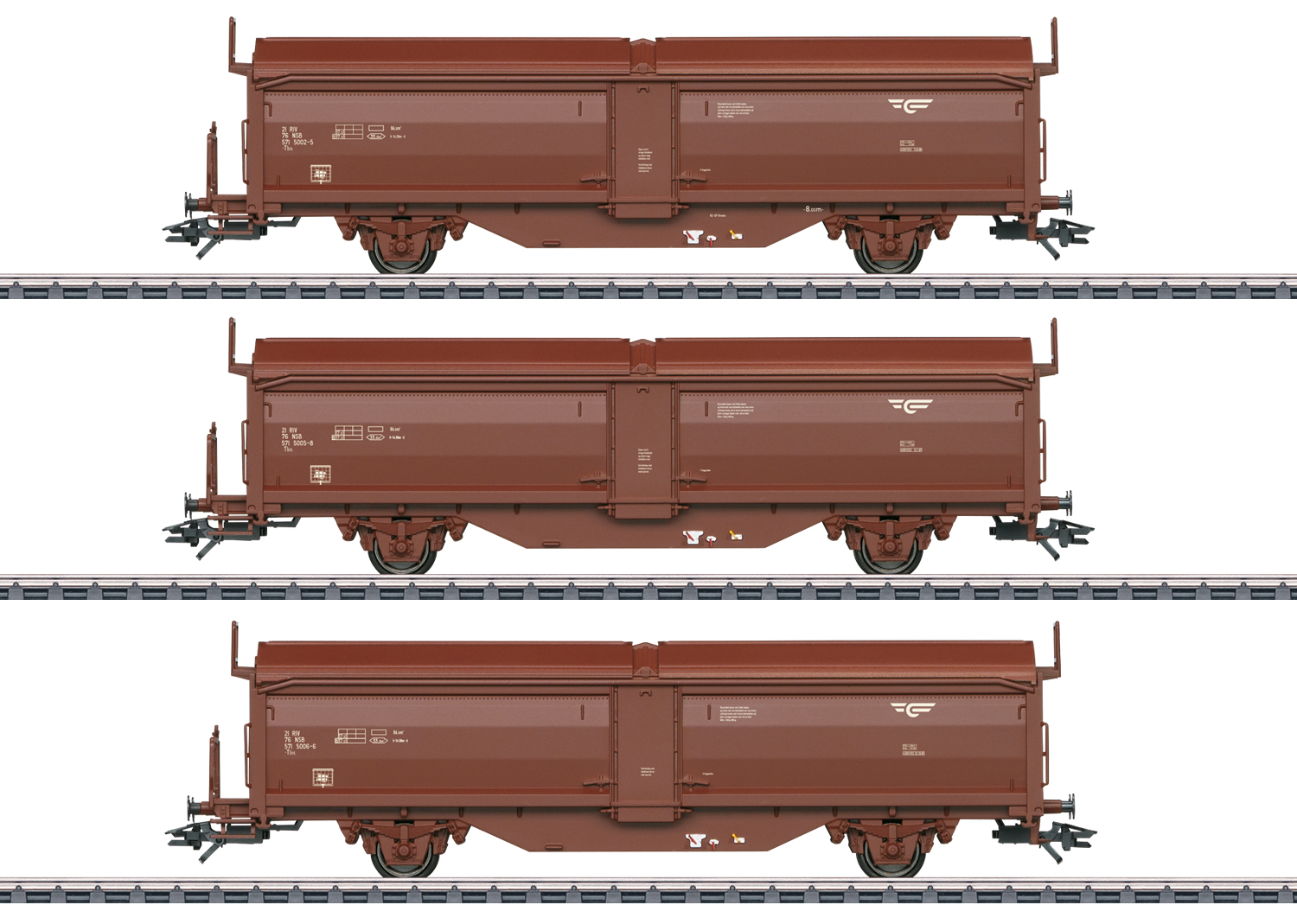 Märklin 47302 NSB Schiebedachwagen-Set 3-tlg Ep.4