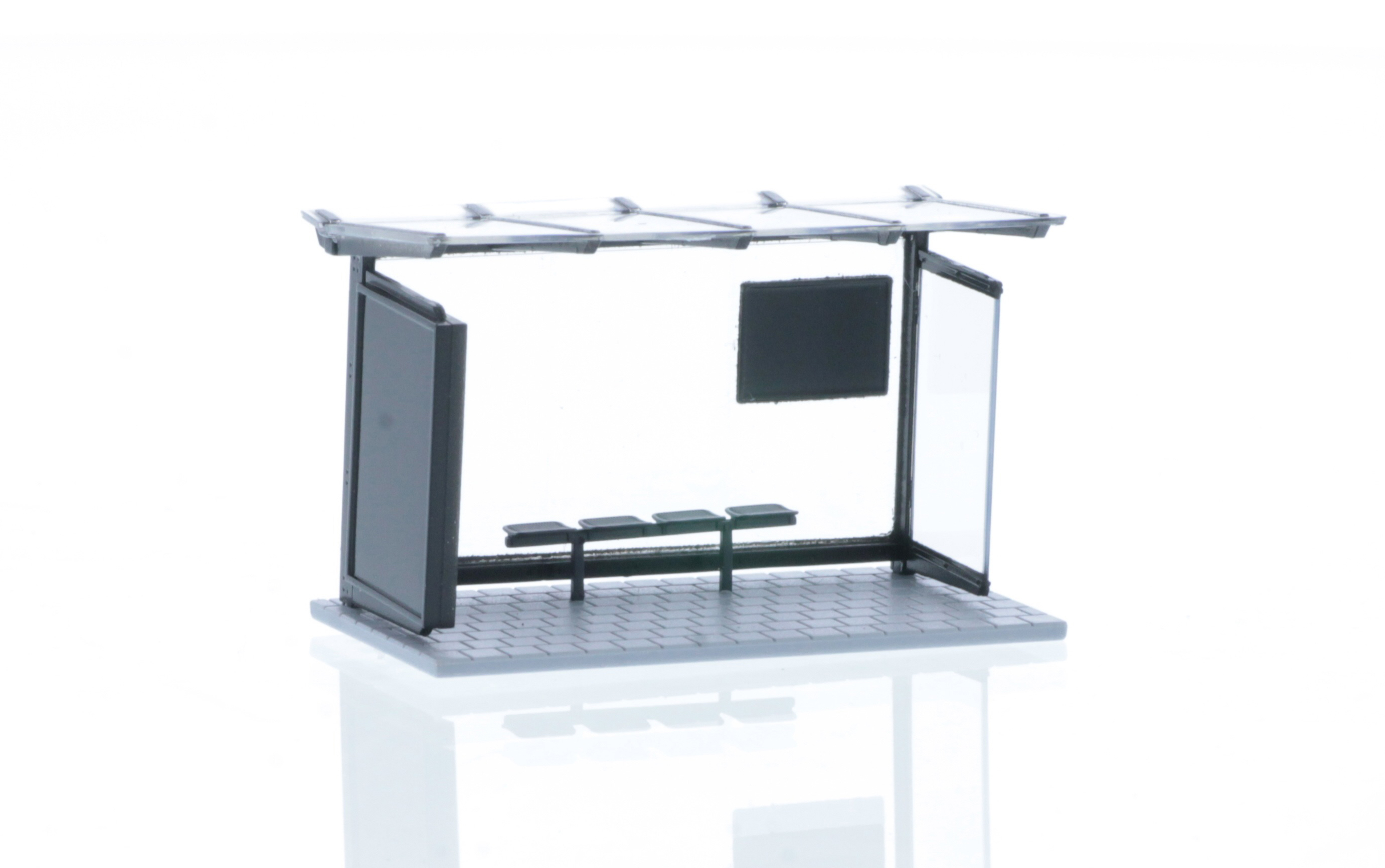 70322 Bushaltestelle schwarz