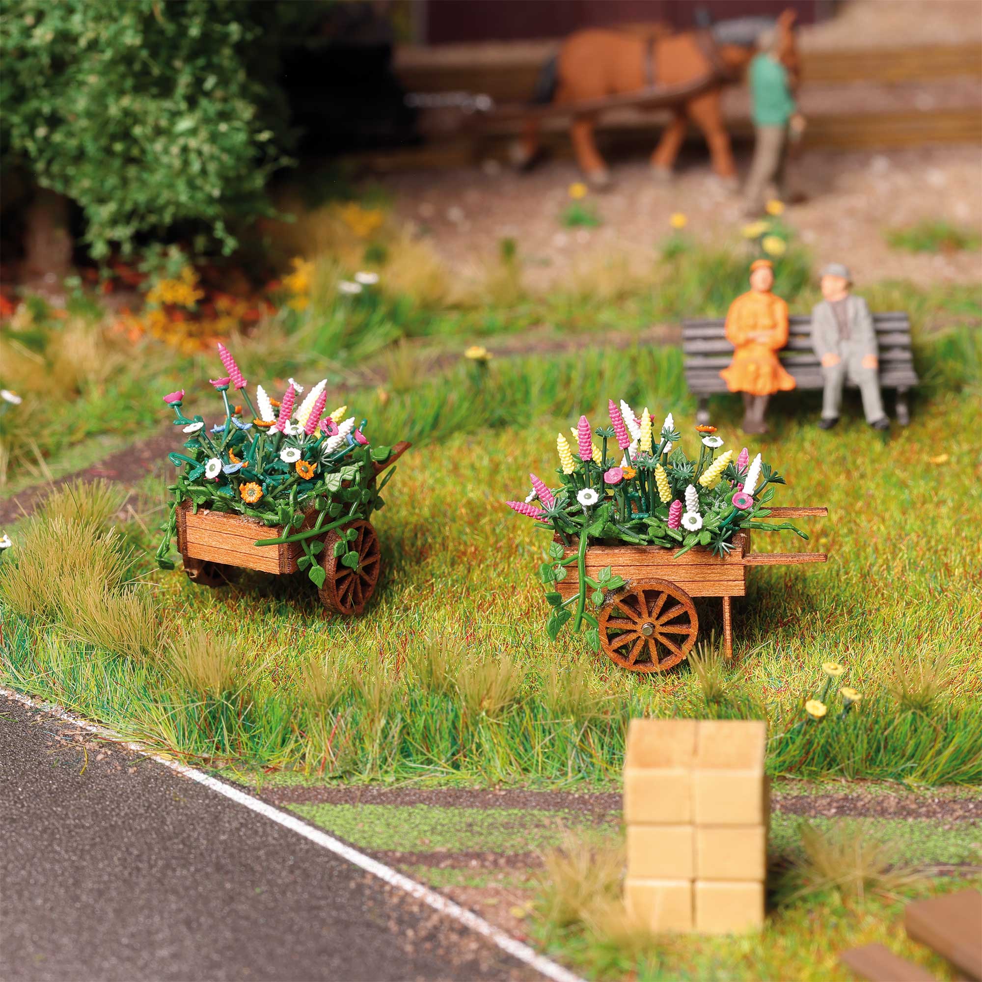 1279 Blumenwagen H0