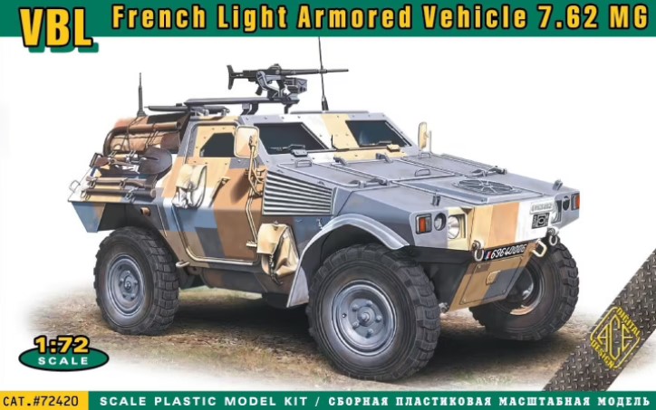 72420 VBL French Light Armored Vehicle 7.62MG