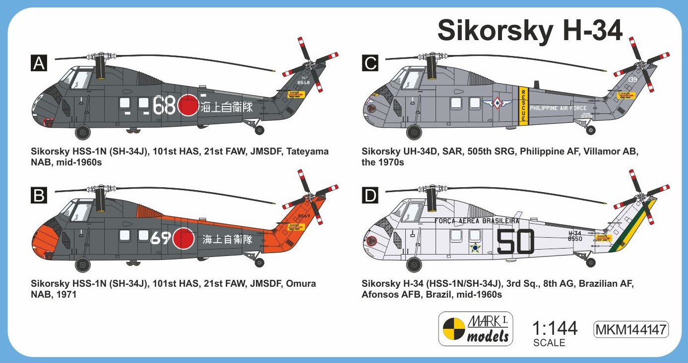 Mark 1 MKM144147 Sikorsky H-34 'Around the World'