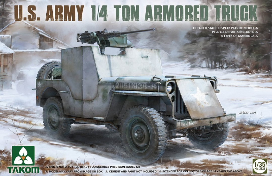 2131 U.S. Army 1/4 ton armored truck