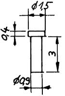 Weinert 9885 Kunststoffniet, 1 mm Dm.