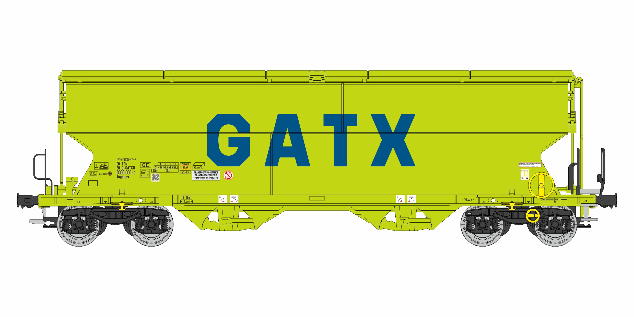 96300000 GATX Schüttgutwagen Tagnpps 95 Ep.6