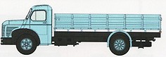 CB-110 Berliet GLC6 Prischen-Lkw hellblau