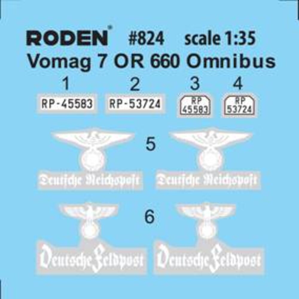 Roden 824 Vomag 7 OR 660 Omnibus