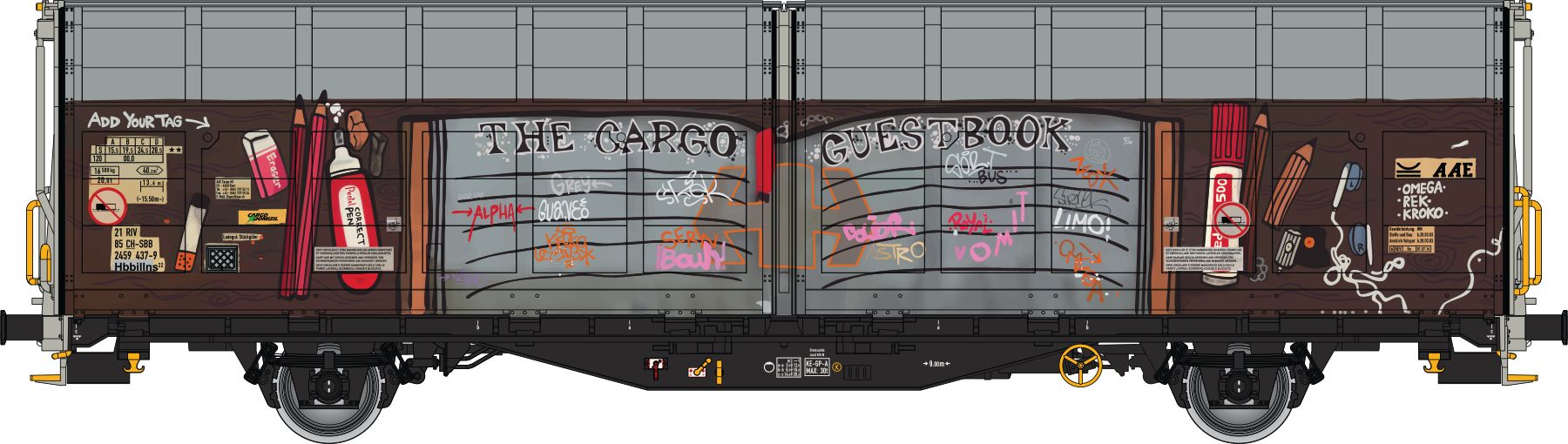 245066 SBB Schiebewandwagen Ep.6- Graffiti