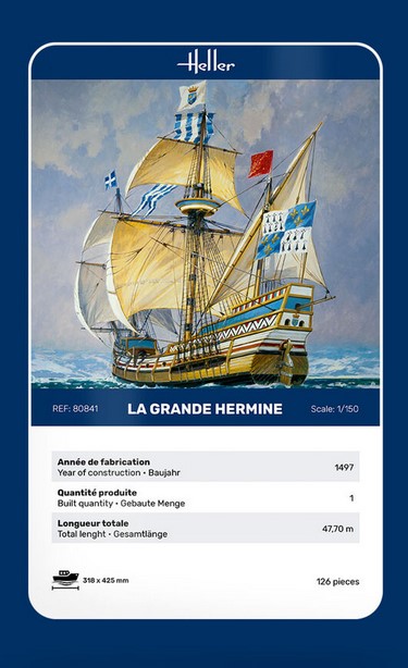 80841 Segelschiff  La Grande Hermine