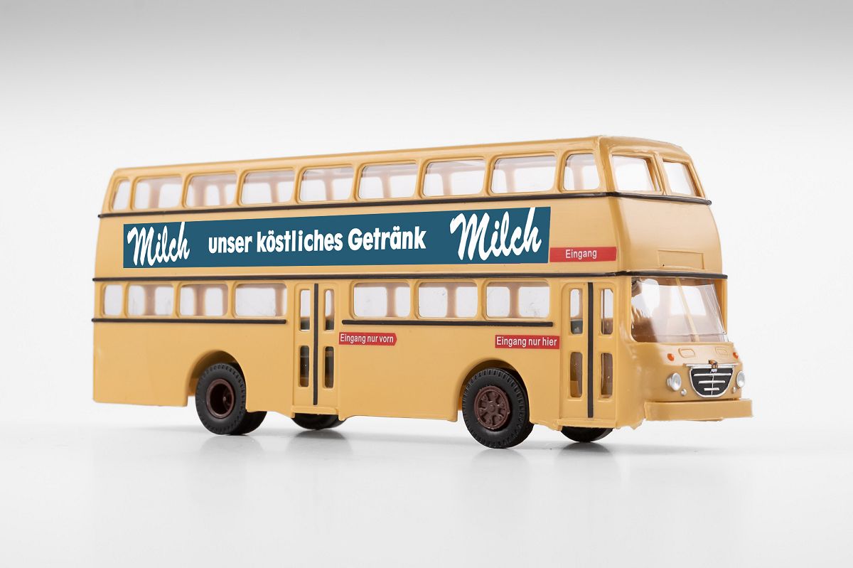 10014 Büssing DD-Bus, Milch-Werbung