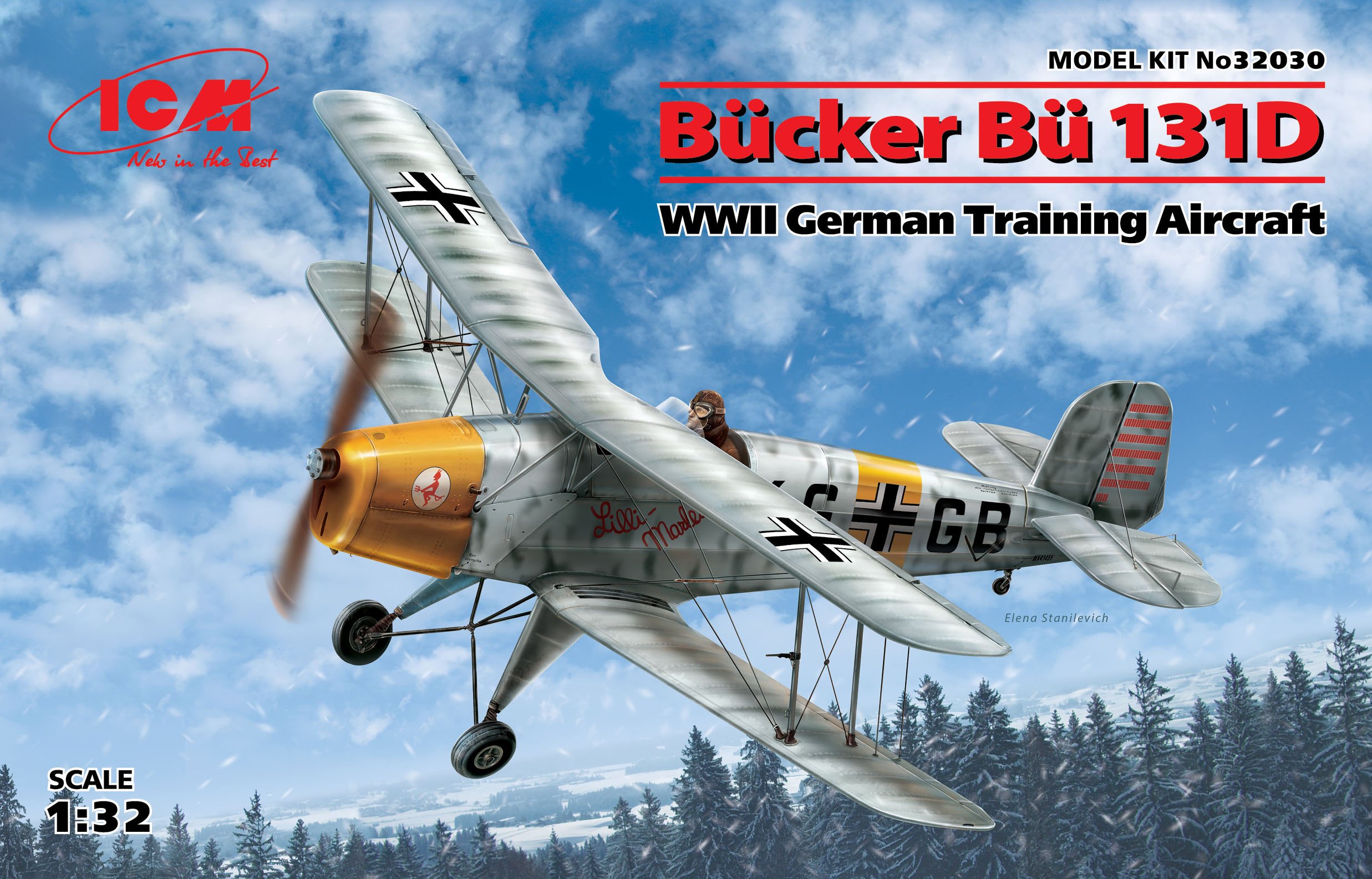 32030 Bücker Bü 131D German Training Aircraft