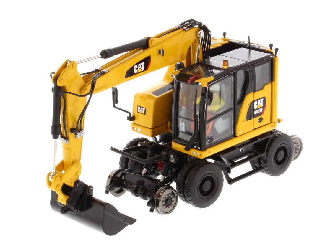 DM Diecast Masters 85661 Cat M323F Rail / Zweiwegebagger gelb