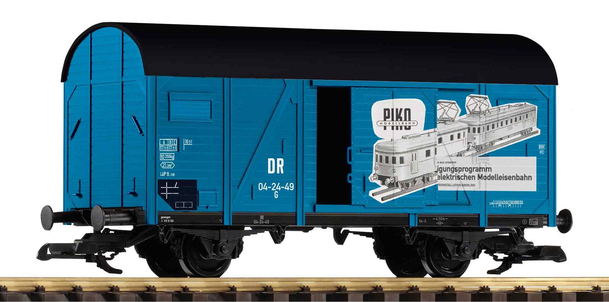 Piko 37972 DR gedeckter Güterwagen "VEB PIKO" Ep.3