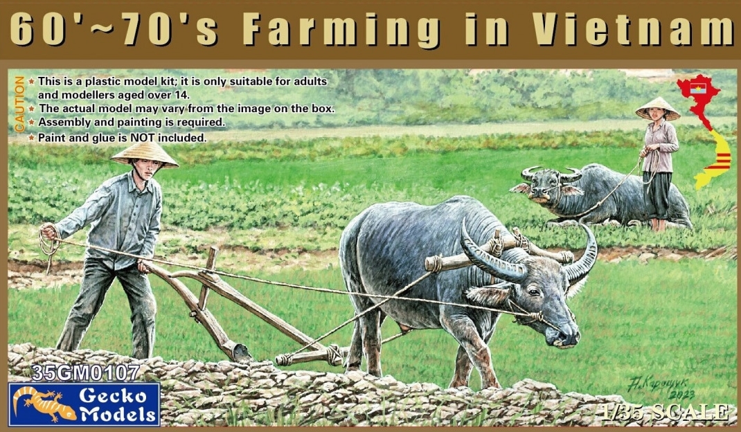 35GM0107 60's-70's Farming in Vietnam