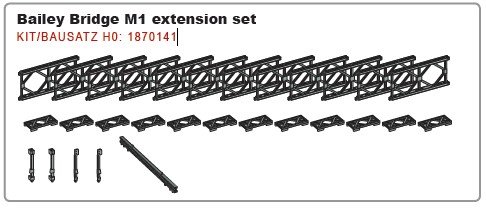 1870141 Bailey Bridge extension set