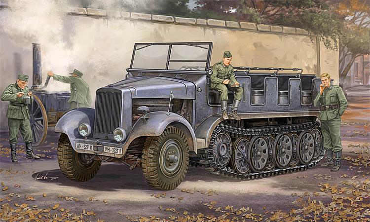755530 Deutsches Sd.Kfz. 6  Halbkettenzugm.