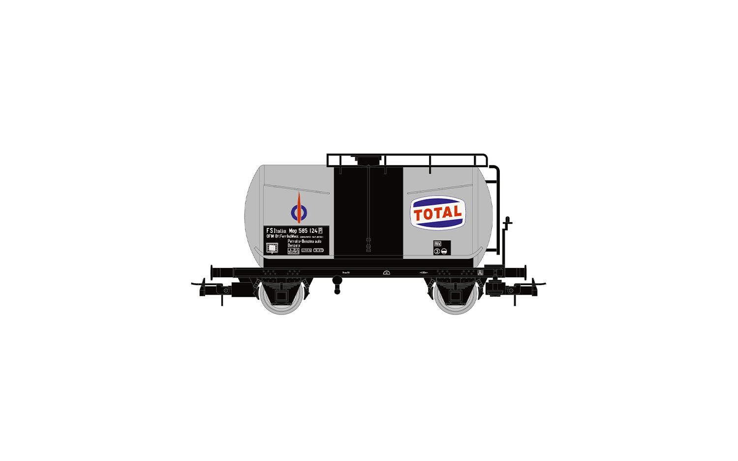 HR6565 FS, 2-tlg. Set 2-achs. Kesselwagen Tot