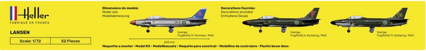Heller 80343 Saab A/S 32 Lansen