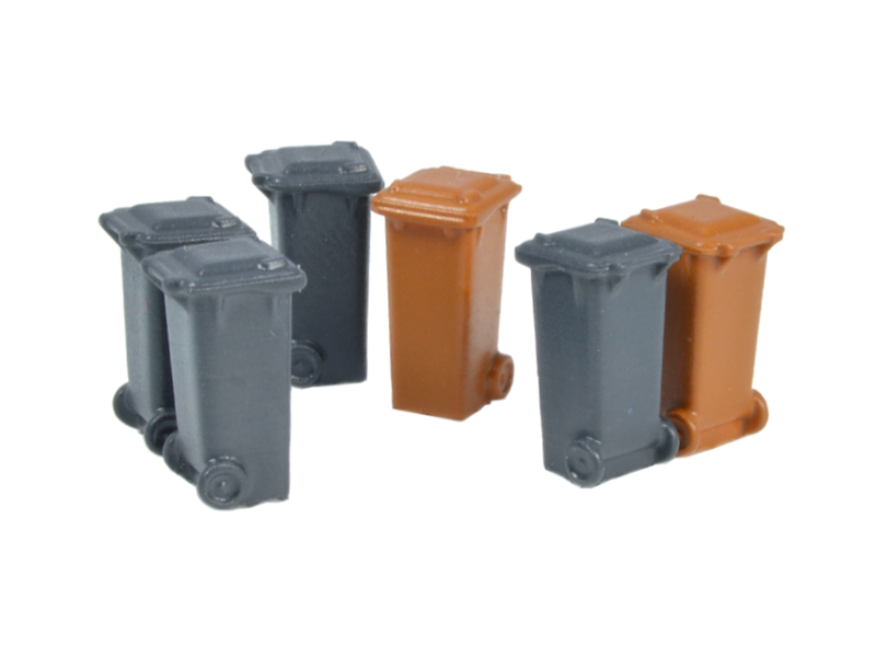22231 Container 100 l. -Grau, Braun- (6 St.)