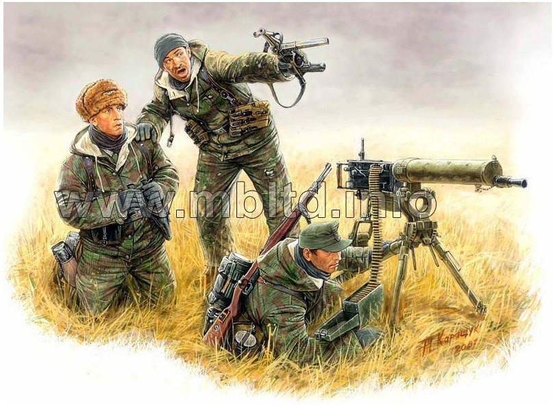 MB3526 Germ. MG Crew Kurland 1944