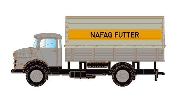 3483 MB L322 Pritsche/Plane NAFAG Futter CH