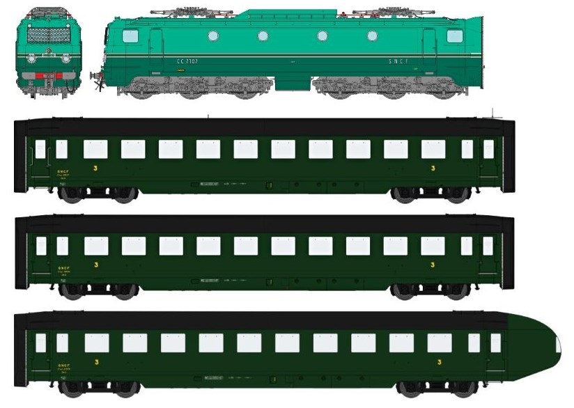 REE Modeles CM-004S SNCF Personenzug 4-tlg Ep.3