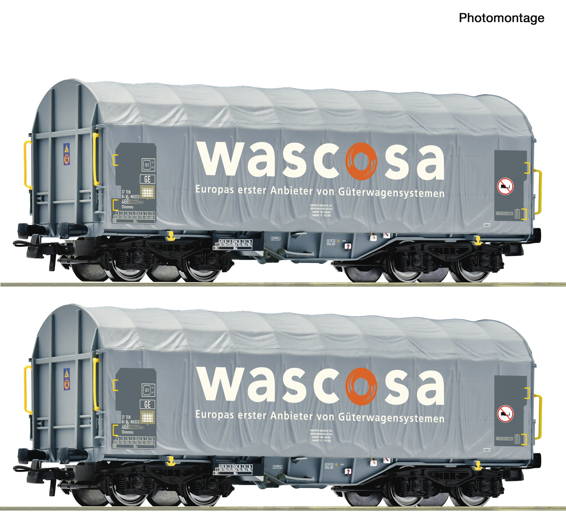 6600389 Wascosa Schiebeplanenwagen-Set Ep.6