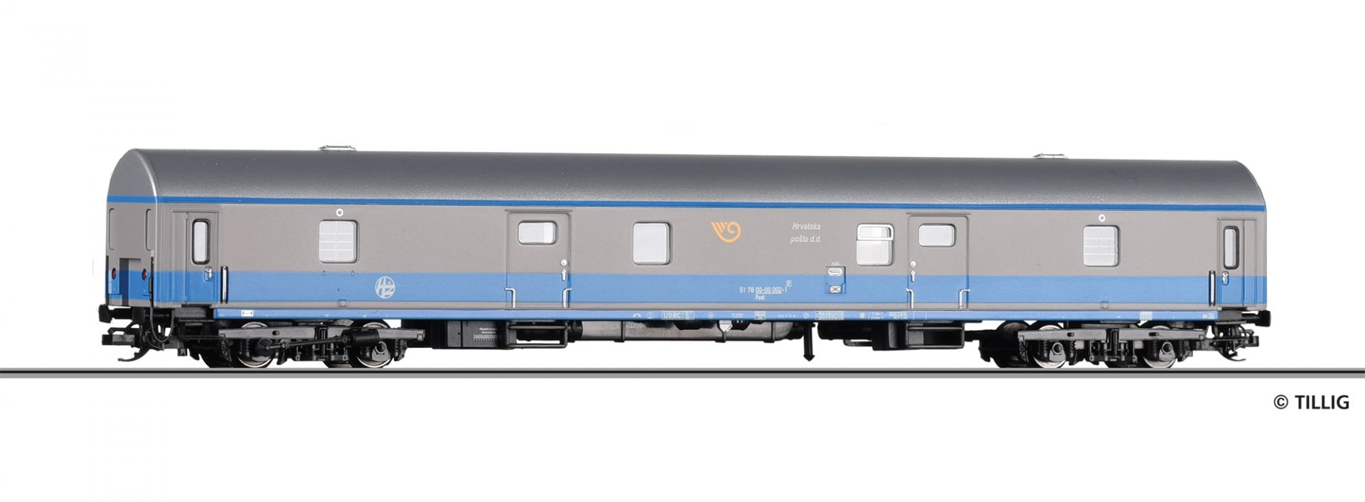 16821 Kroatische Post Bahnpostwagen Ep.5