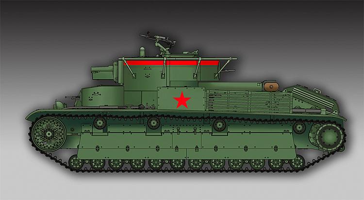 757150 Soviet T-28 Medium Tank (Welded)