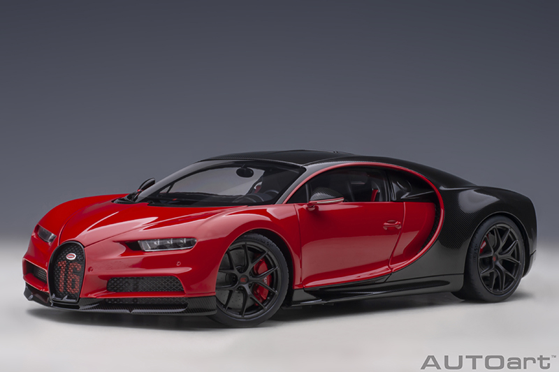 70996 Bugatti Chiron Sport italienrot / carbon