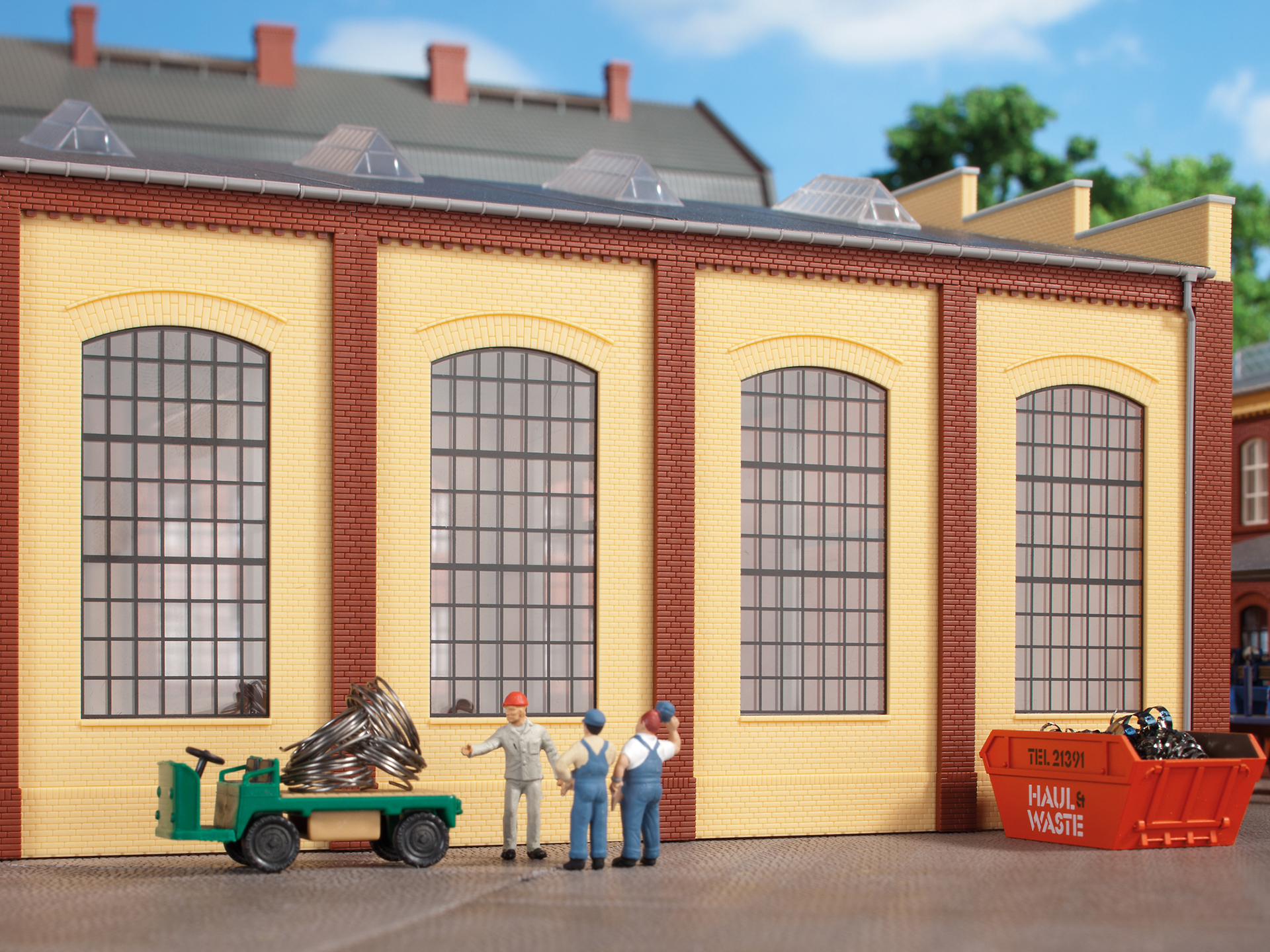 80609 Wände 2342N gelb mit Industriefenster E