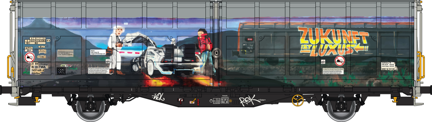 Albert Modell 245053 SBB Schiebewandwagen Ep.6 - Graffiti