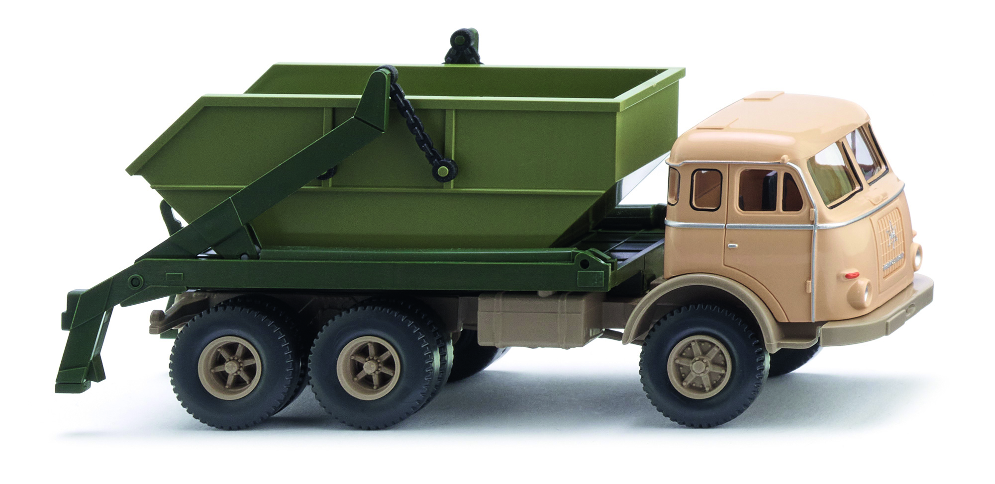 067908 Henschel Absetzkipper beige/grün