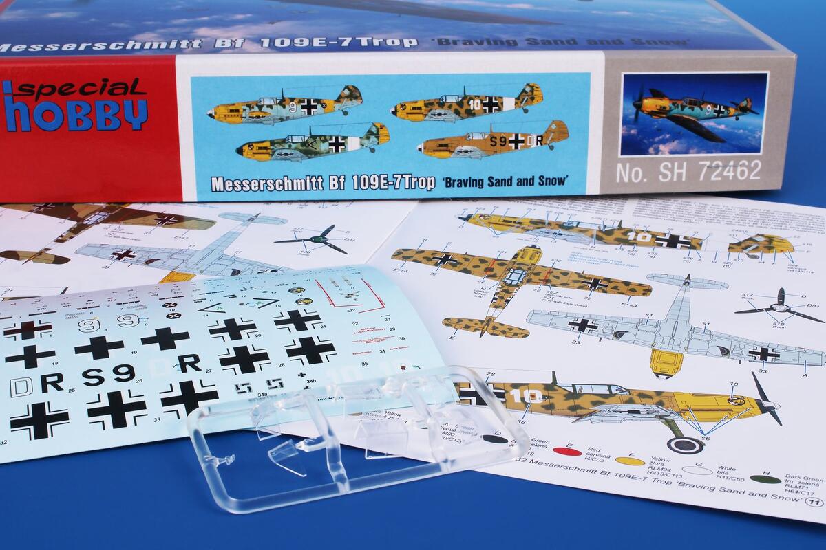 Special Hobby SH72462 Me Bf 109E-7Trop 'Braving Sand and Snow'
