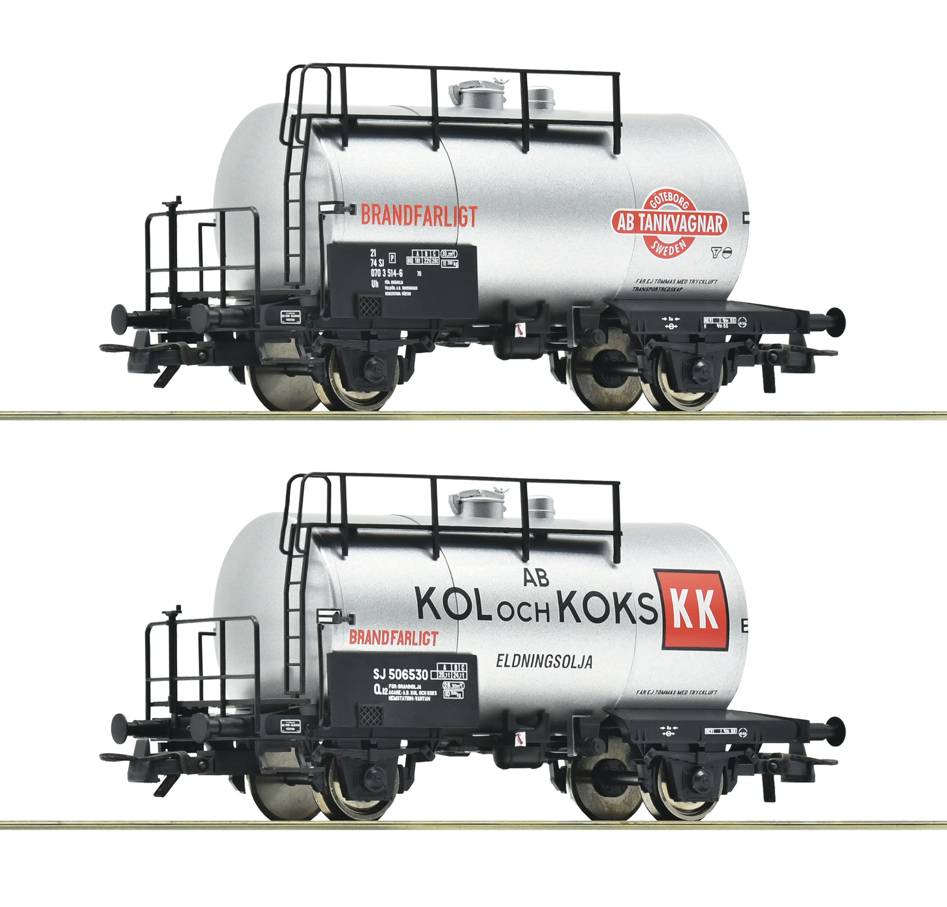 Roco 6600193 SJ Kesselwagen Set 2tlg. Ep.3/4