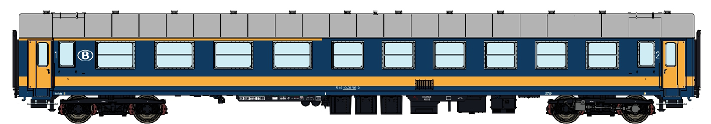42185 SNCB Personenwagen I4 A9 1.Kl. Ep.4b
