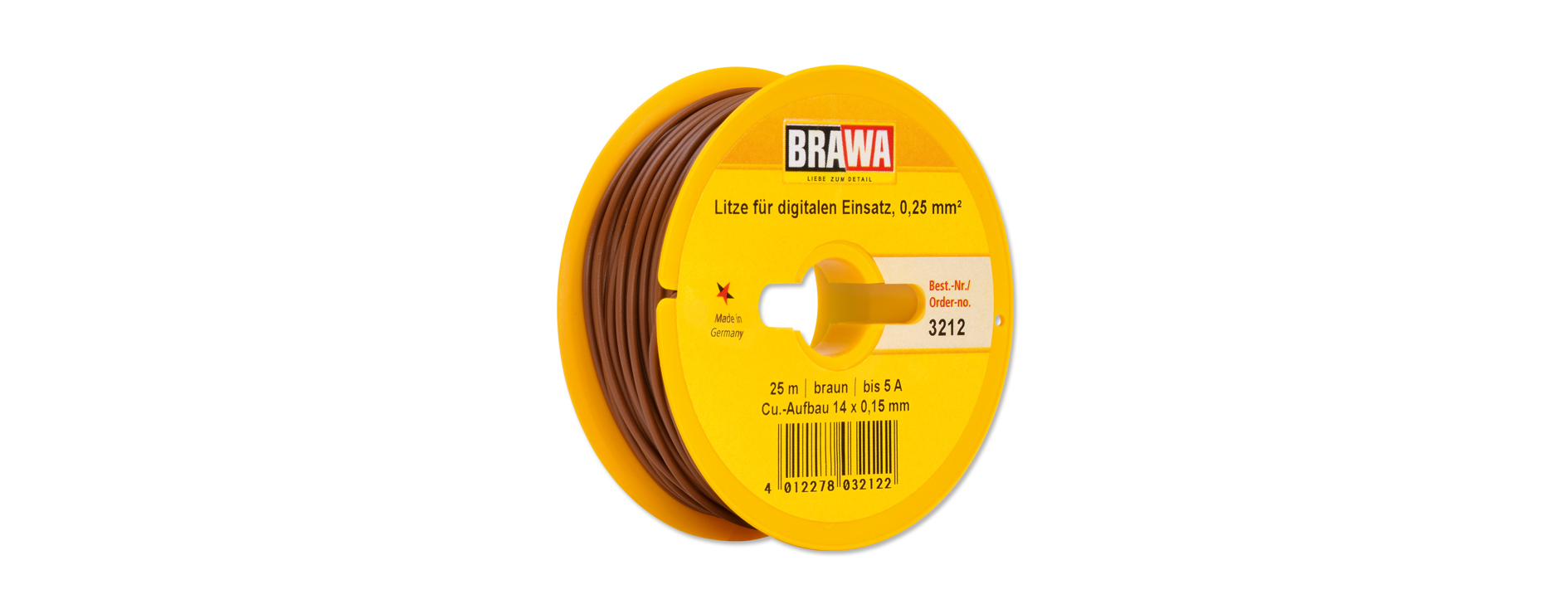 3212 Litze einadrig, braun 0,25 mm² 25 m