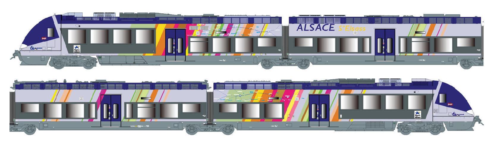 10093S SNCF/AlsaceTriebzug AGC 4 4-tlg Ep.6