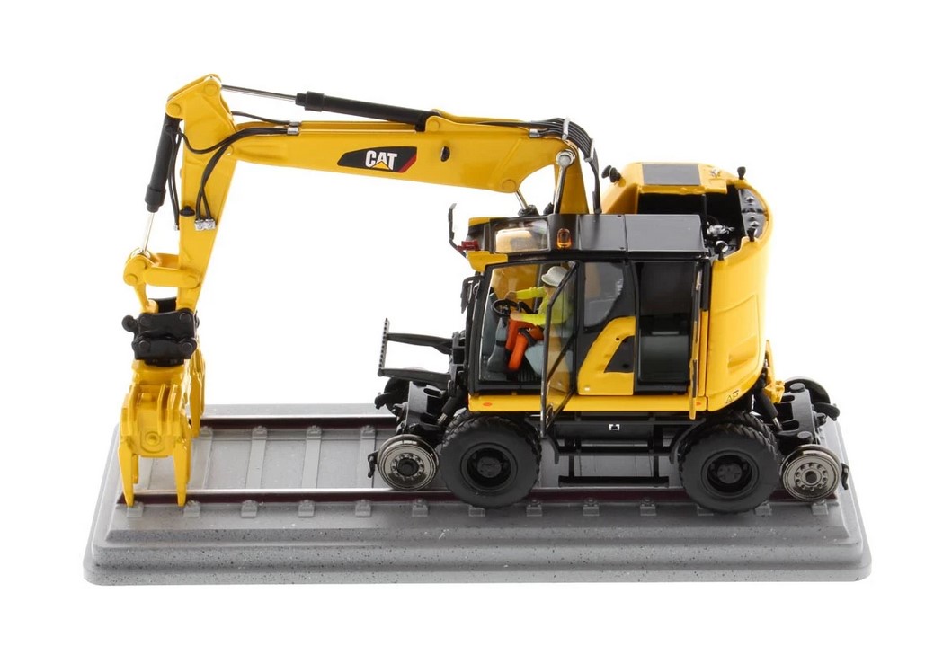 DM Diecast Masters 85661 Cat M323F Rail / Zweiwegebagger gelb