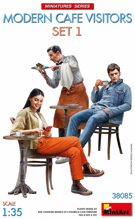 38085 Modern Cafe Visitors Set1