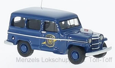 BOS87012 Willys Jeep Station Wagon Michigan Polic