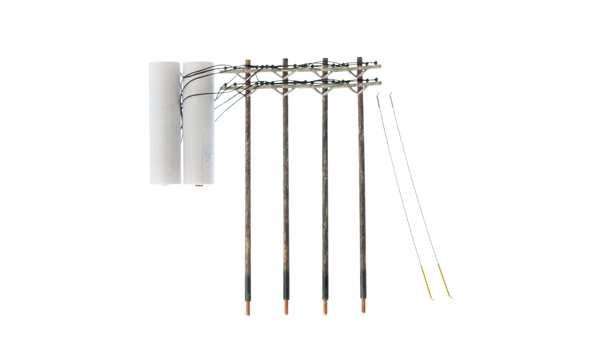 WUS2266 Pre-Wired Poles - Double Crossbar - SPU