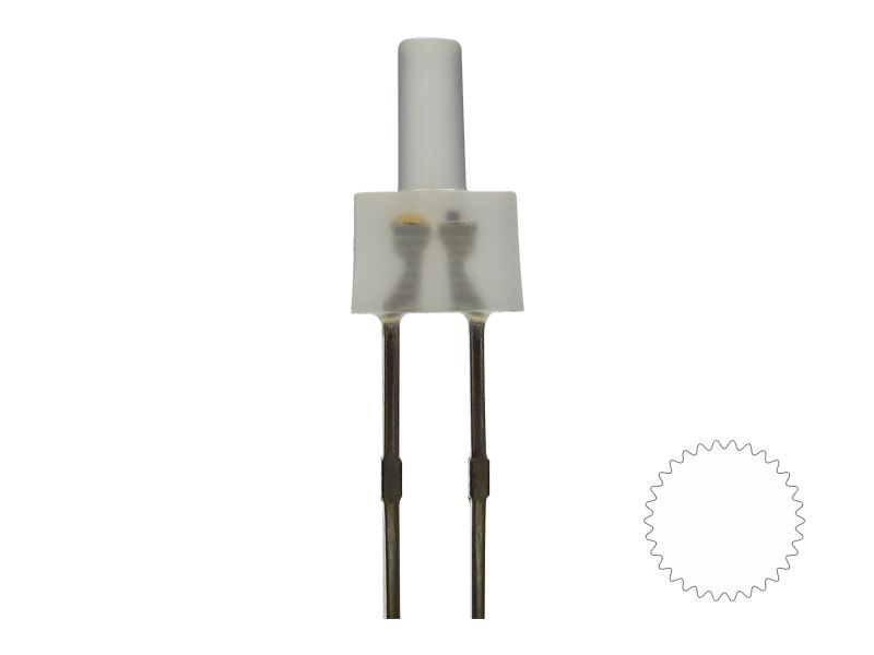 50802 Tower LED lang 2mm kaltweiß / weiß diff