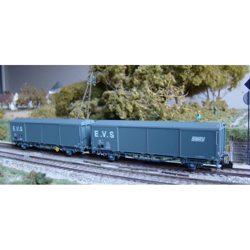 16030 SNCF EVS ged. Güterwagen-Set 2-tlg. Ep.4