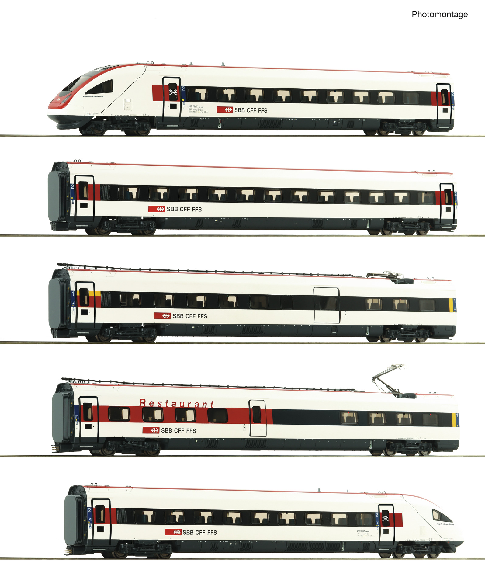 7700036 SBB Elektrischer Triebzug ICN 5tlg. Ep.6
