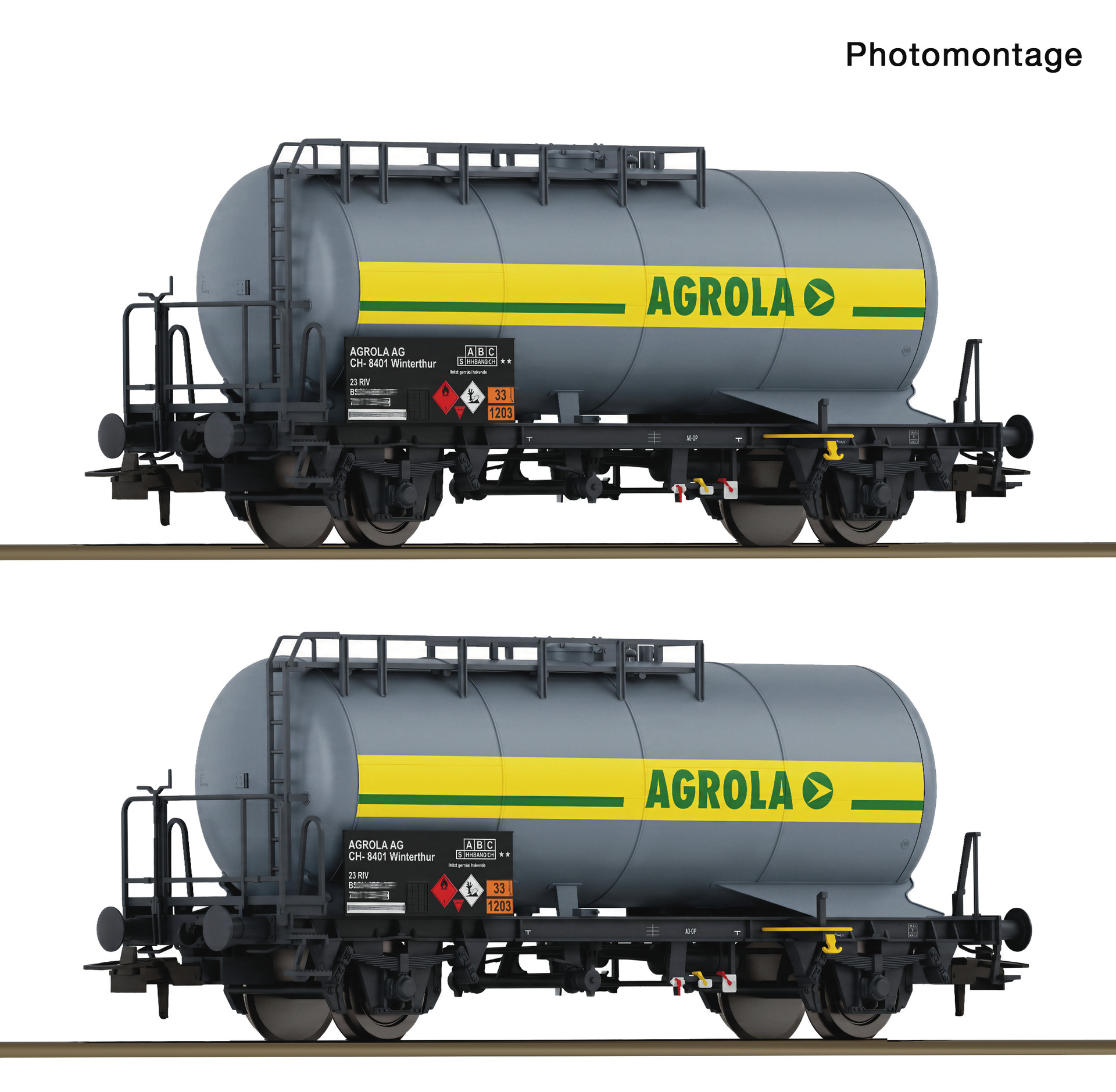 6600420 SBB Agrola Kesselwagen-Set 2-tlg. Ep.5/6