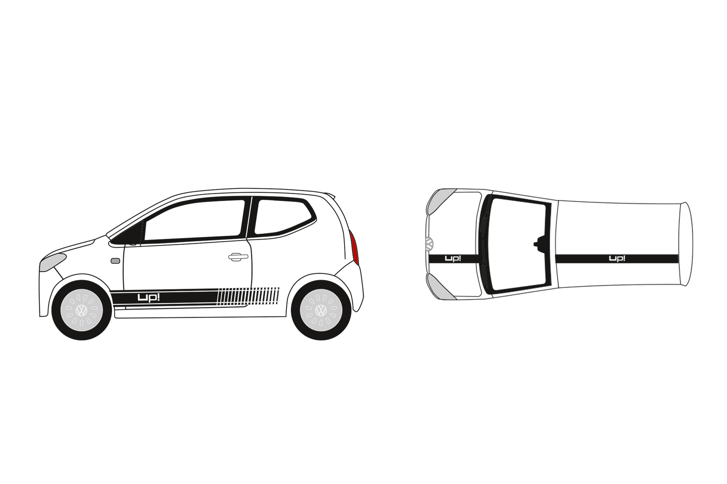 962742 VW Up! 3-türig weiß Up!